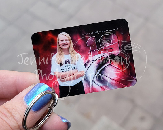 Keychain Example 2; 1.6"x2.25"; Keychains are metal